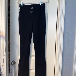 ZARA high waisted slit hem pants